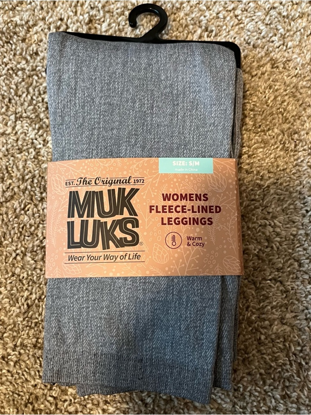 Muk Luks Women's Gray Fleece-Lined Jeggings